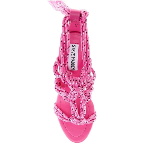 Steve Madden Fiore Ankle Tie Sandal - Pink - Picture 2 of 6